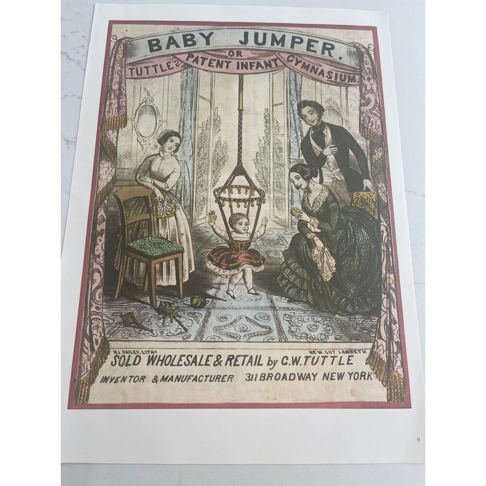 Baby Jumper, Tuttle, Patent Infant, Cymnasium, Wholesale, Retail, Poster,